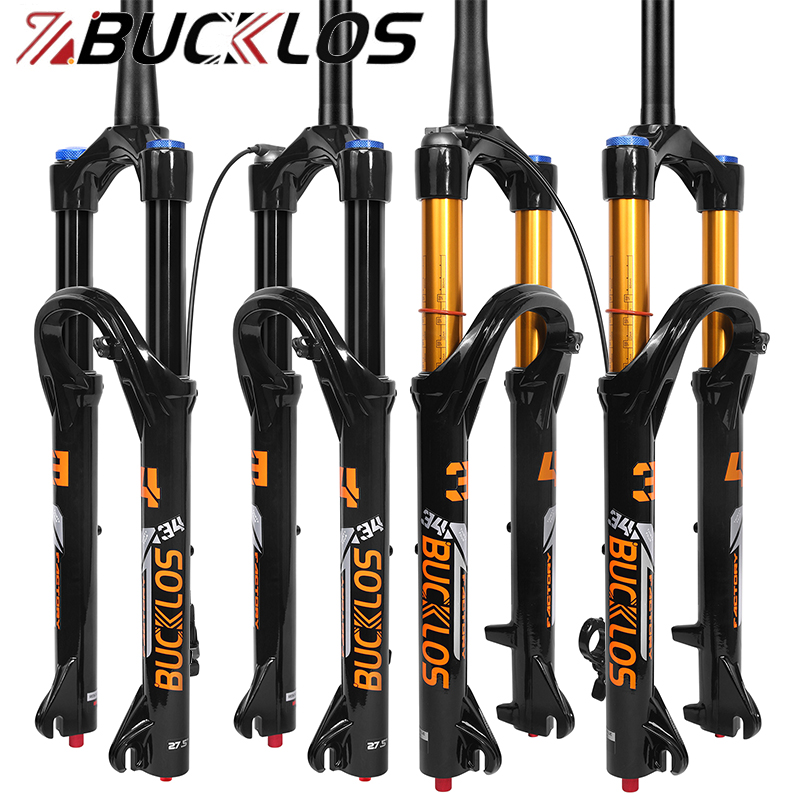 Mtb Fork Air - BUCKLOS 26/27.5/29Inch MTB Air Fork Travel
