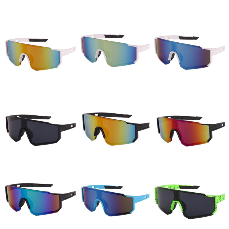 Mountain Biking Sunglasses - 9pcs Cycling Glasses Mountain Bicycle Glasses