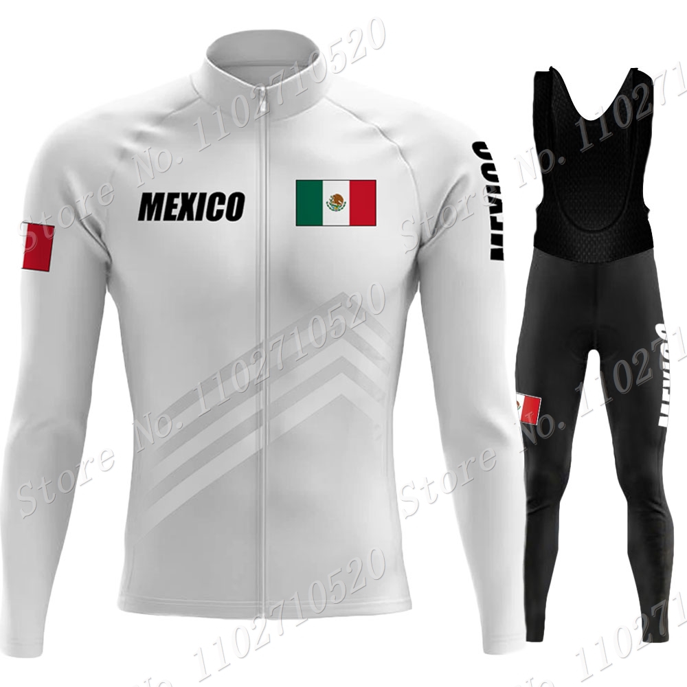 Mountain Biking Clothes - 2023 Mexico Team Cycling Jersey Set