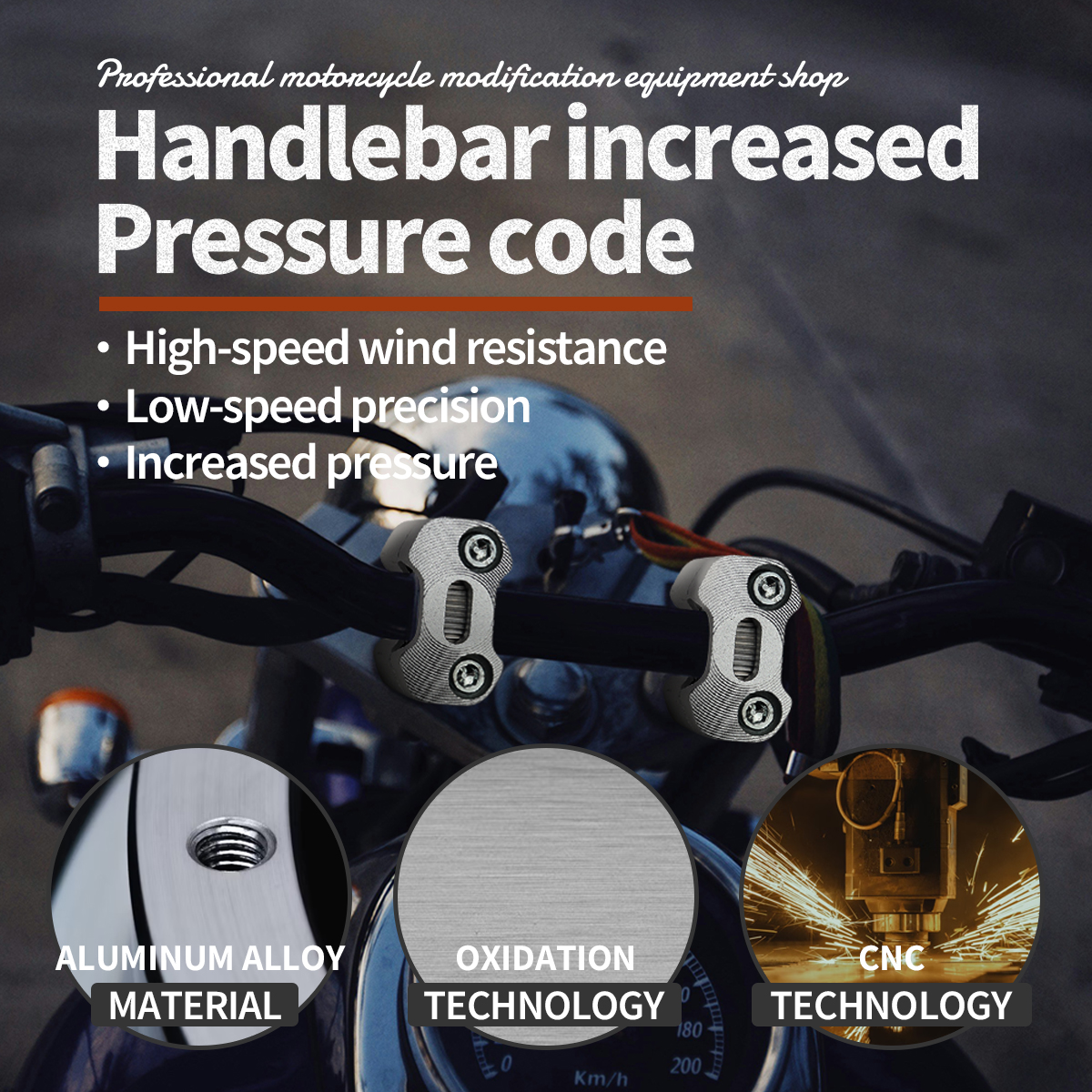 2pcs Motorcycle Modification A - Handlebar Riser Stem のレビューと価格