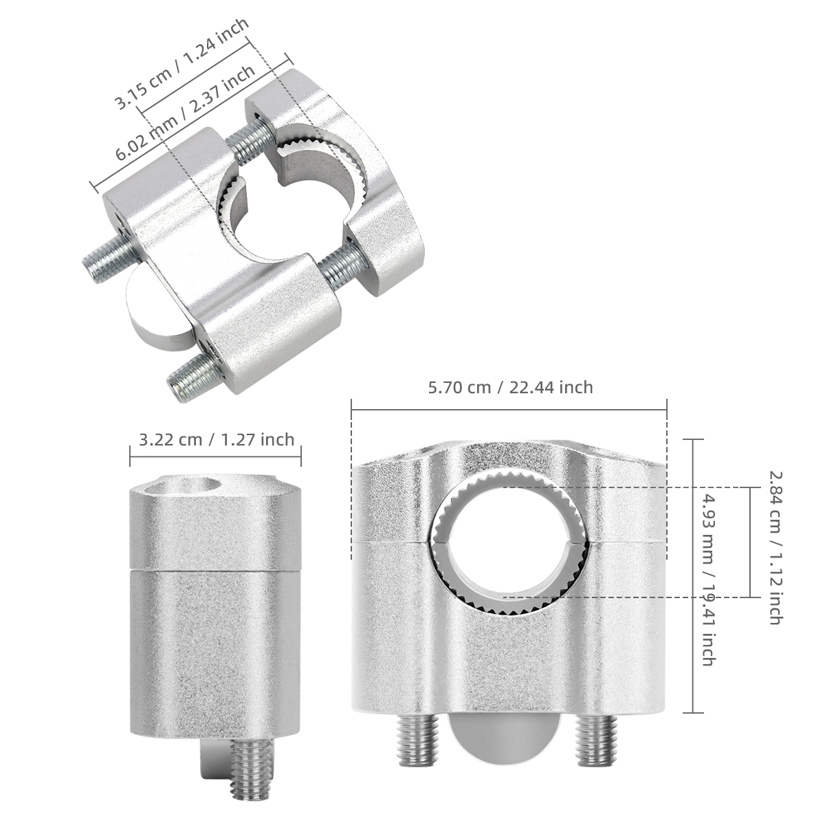 2pcs Motorcycle Modification A - Handlebar Riser Stem のレビューと価格
