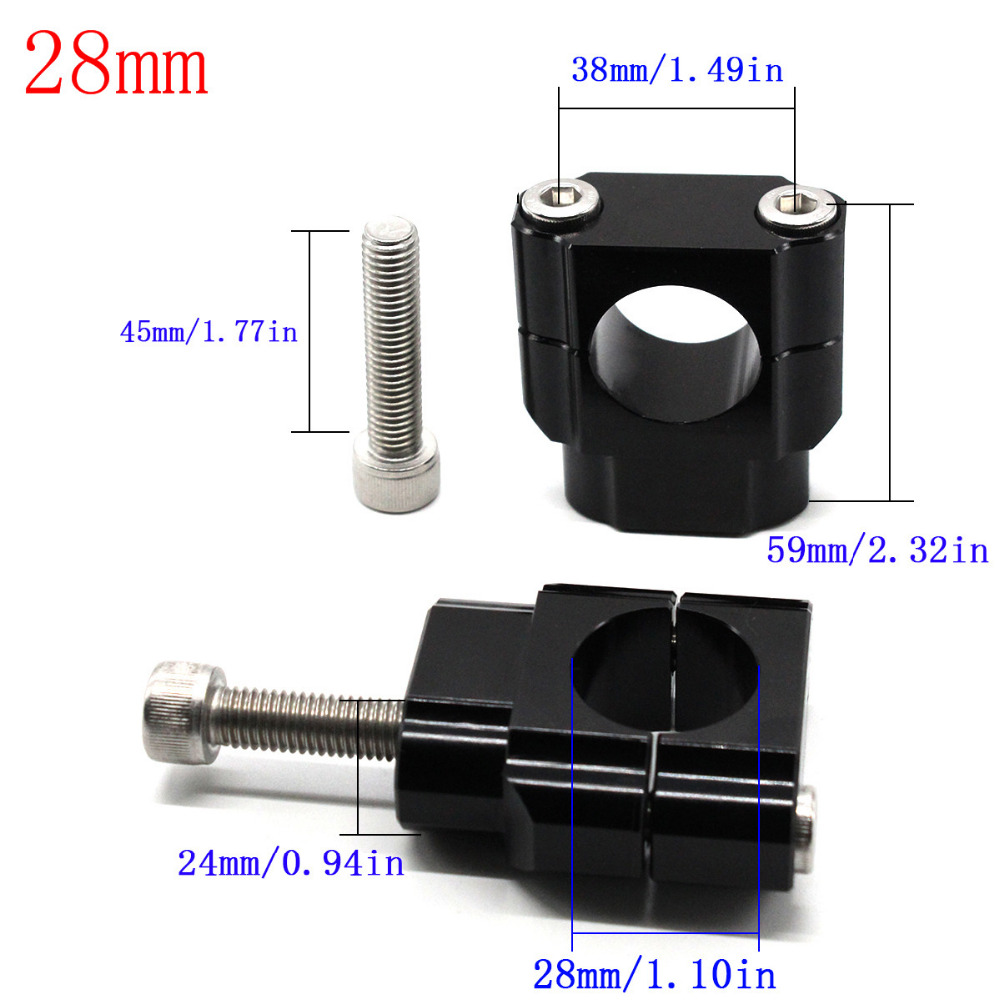 7/8 Aluminum Motorcycle Handle - Handlebar Riser Stem のレビューと価格