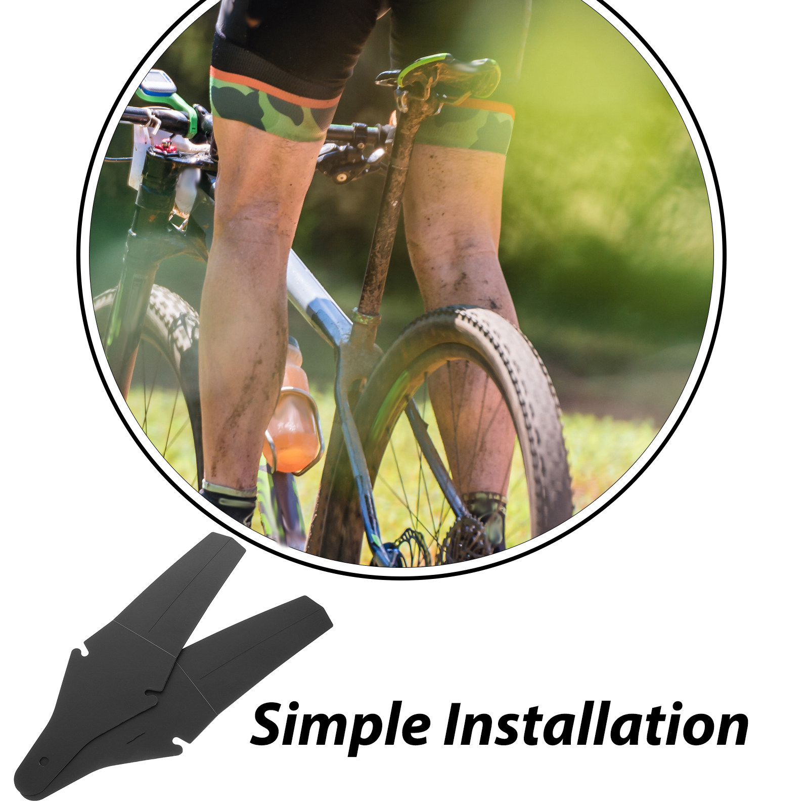 2Pcs Premium Sturdy Plastic Bi - Mountain Biking In The Rain のレビューと価格