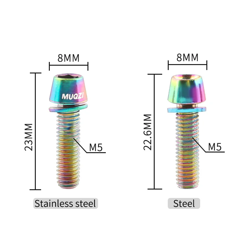 MUQZI 6pcs Stem Bolts M5x17mm  - Handlebar Riser Stem のレビューと価格