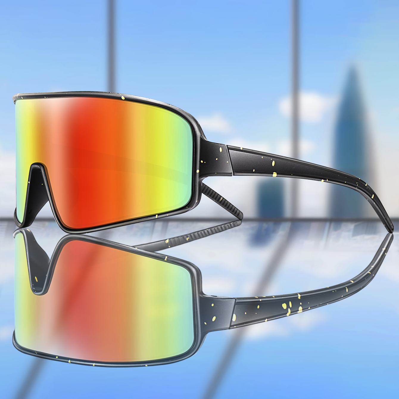 Outdoor Casual Sunglasses Larg - Mountain Biking Sunglasses のレビューと価格