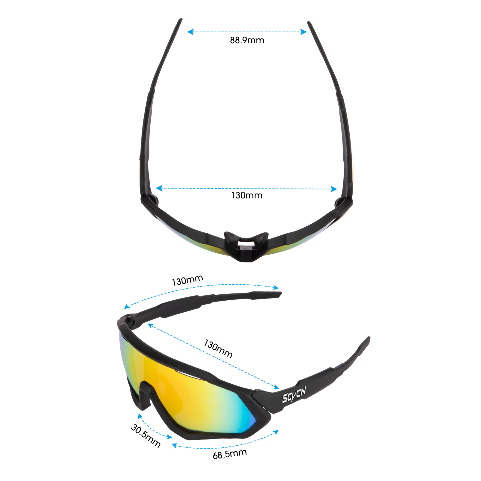 SCVCN Cycling Glasses Men MTB  - Mountain Biking Sunglasses のレビューと価格
