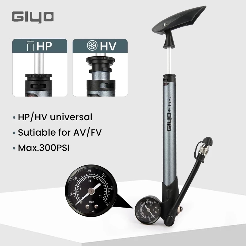 Giyo GS-41P 300psi Bicycle Sho - Mtb Fork Air のレビューと価格