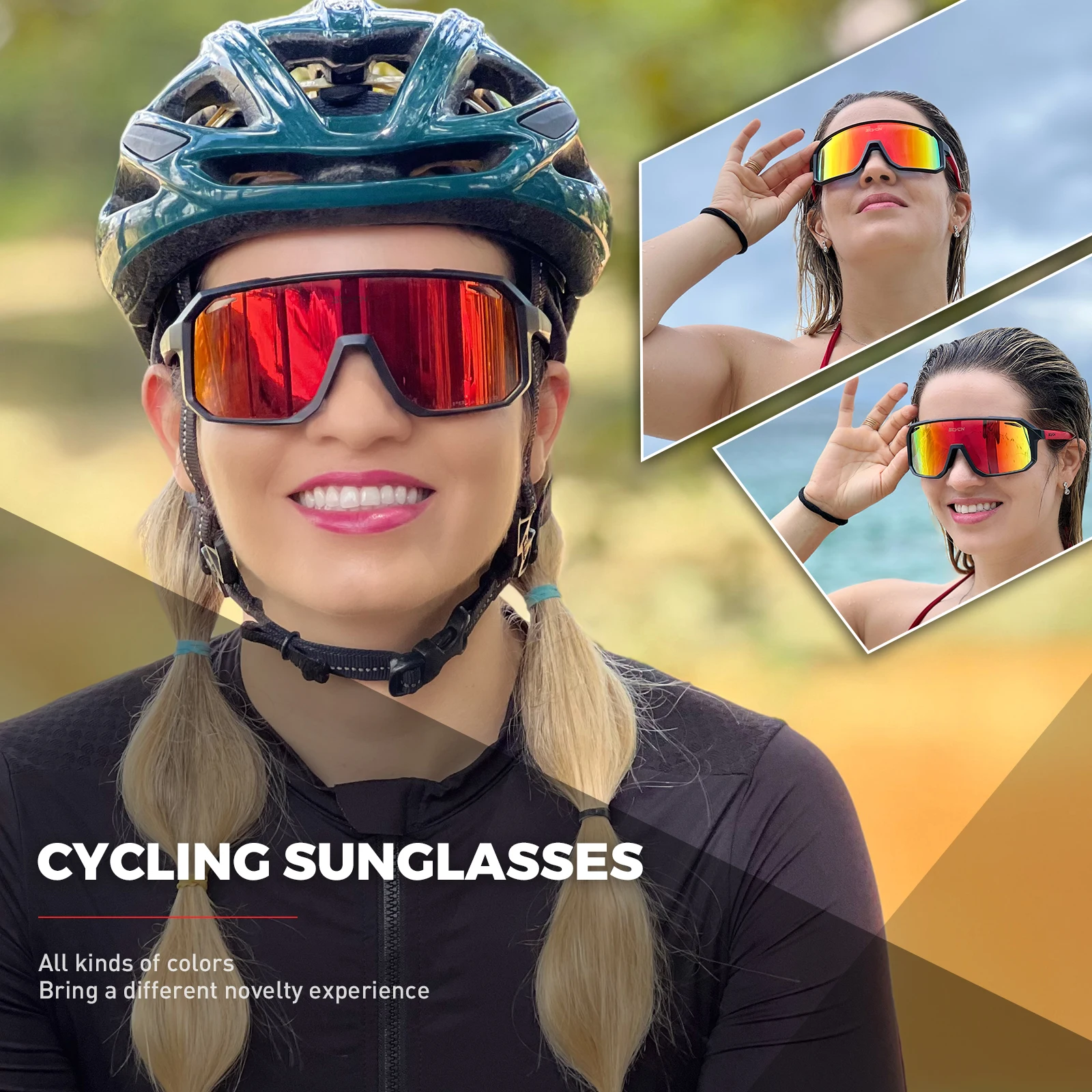 SCVCN New Cycling Sunglasses M - Mountain Biking Sunglasses のレビューと価格