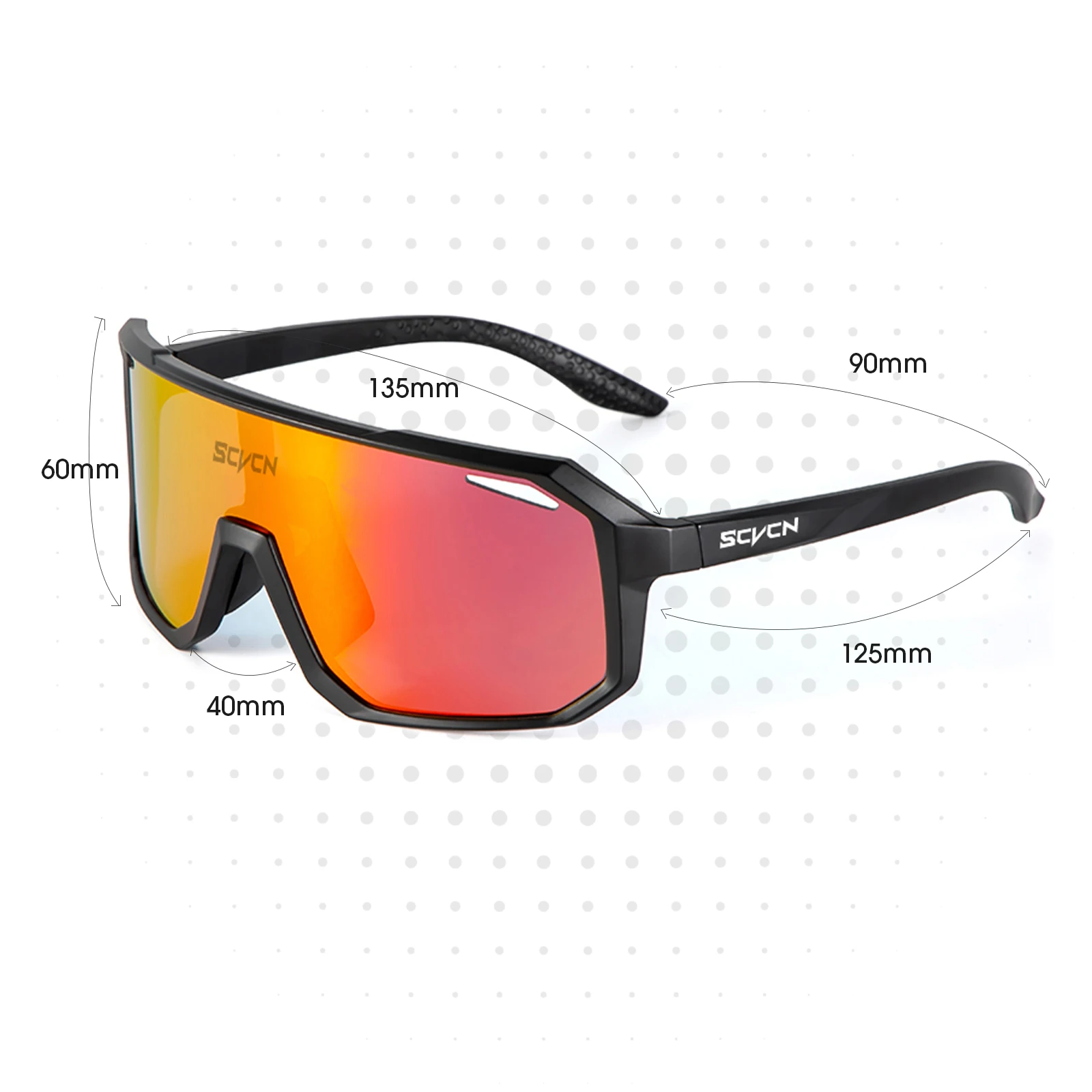 SCVCN New Cycling Sunglasses M - Mountain Biking Sunglasses のレビューと価格
