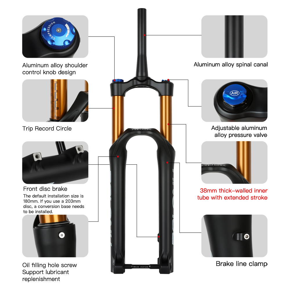 BOLANY 38mm Stanchion Bike For - Mtb Fork Air のレビューと価格