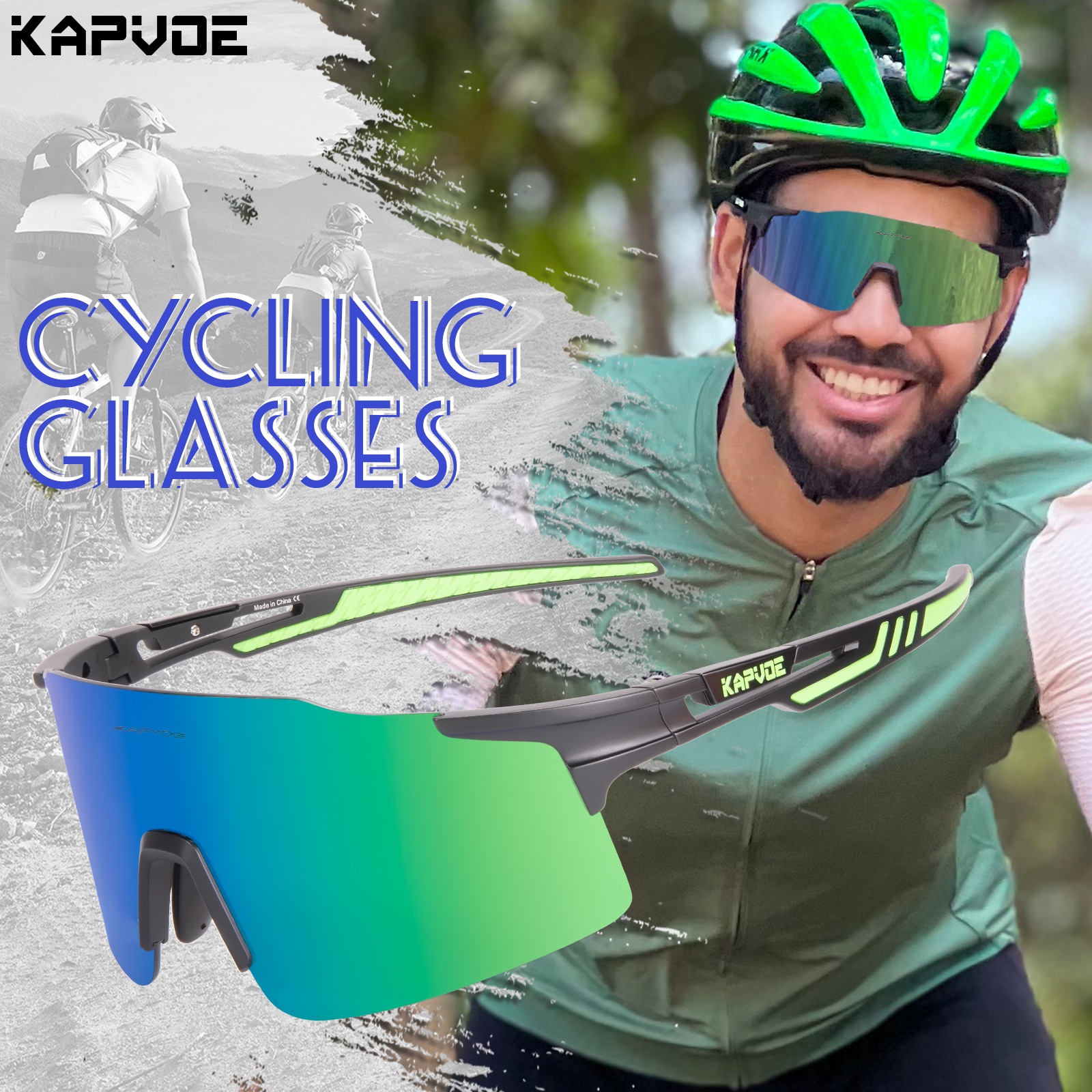 Kapvoe New Cycling Glasses Out - Mountain Biking Sunglasses のレビューと価格