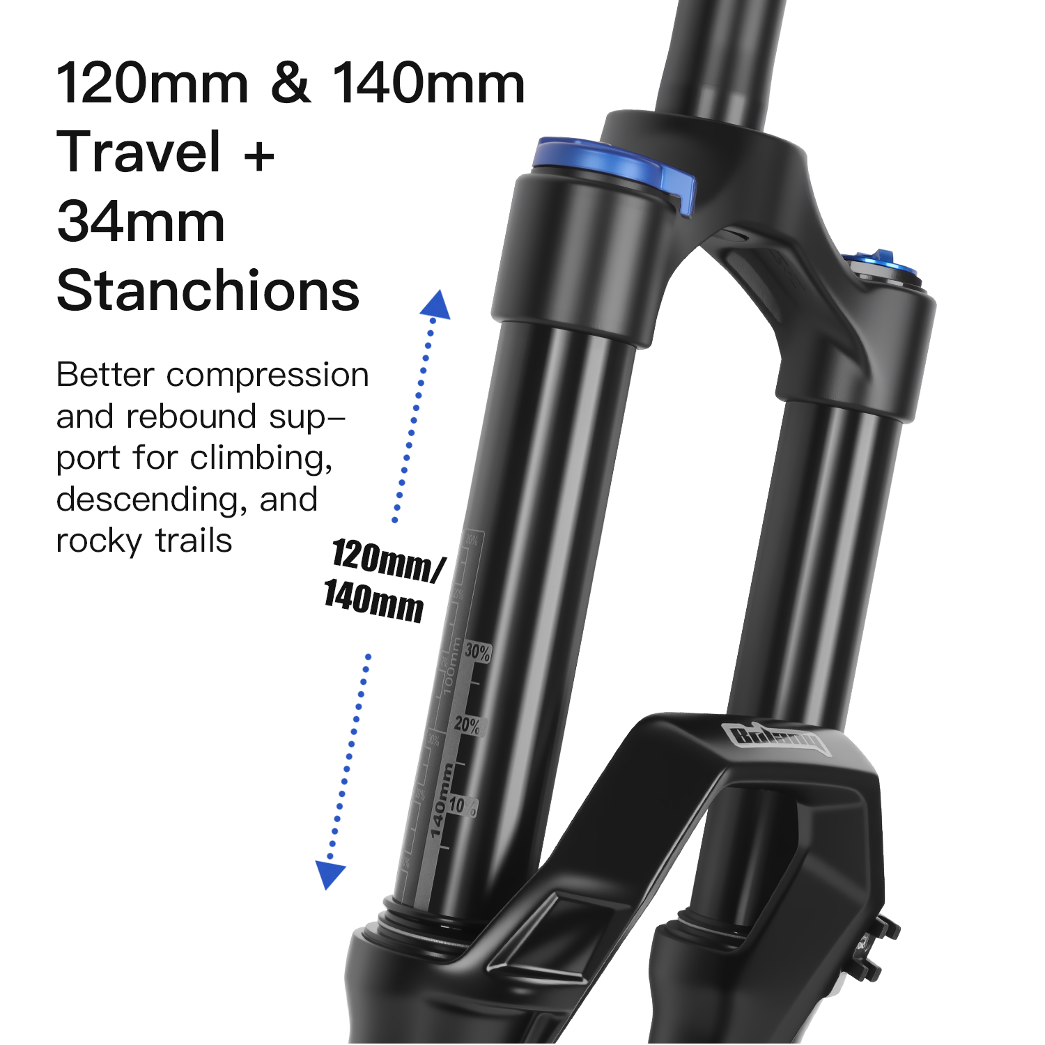 BOLANY MTB Air Fork 9x100mm QR - Mtb Fork Air のレビューと価格