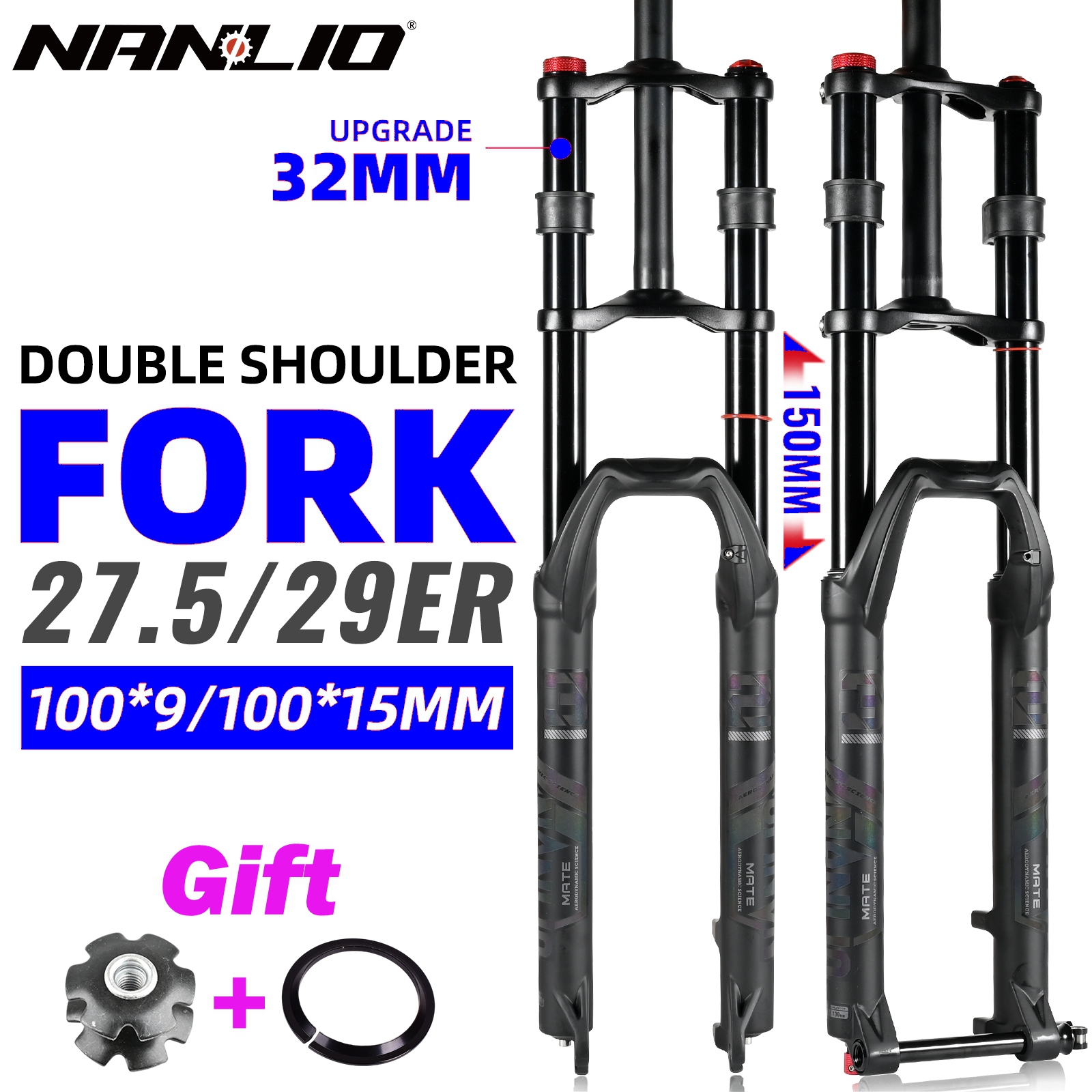 NanLio Double Shoulder Snow Fr - Mtb Fork Air のレビューと価格