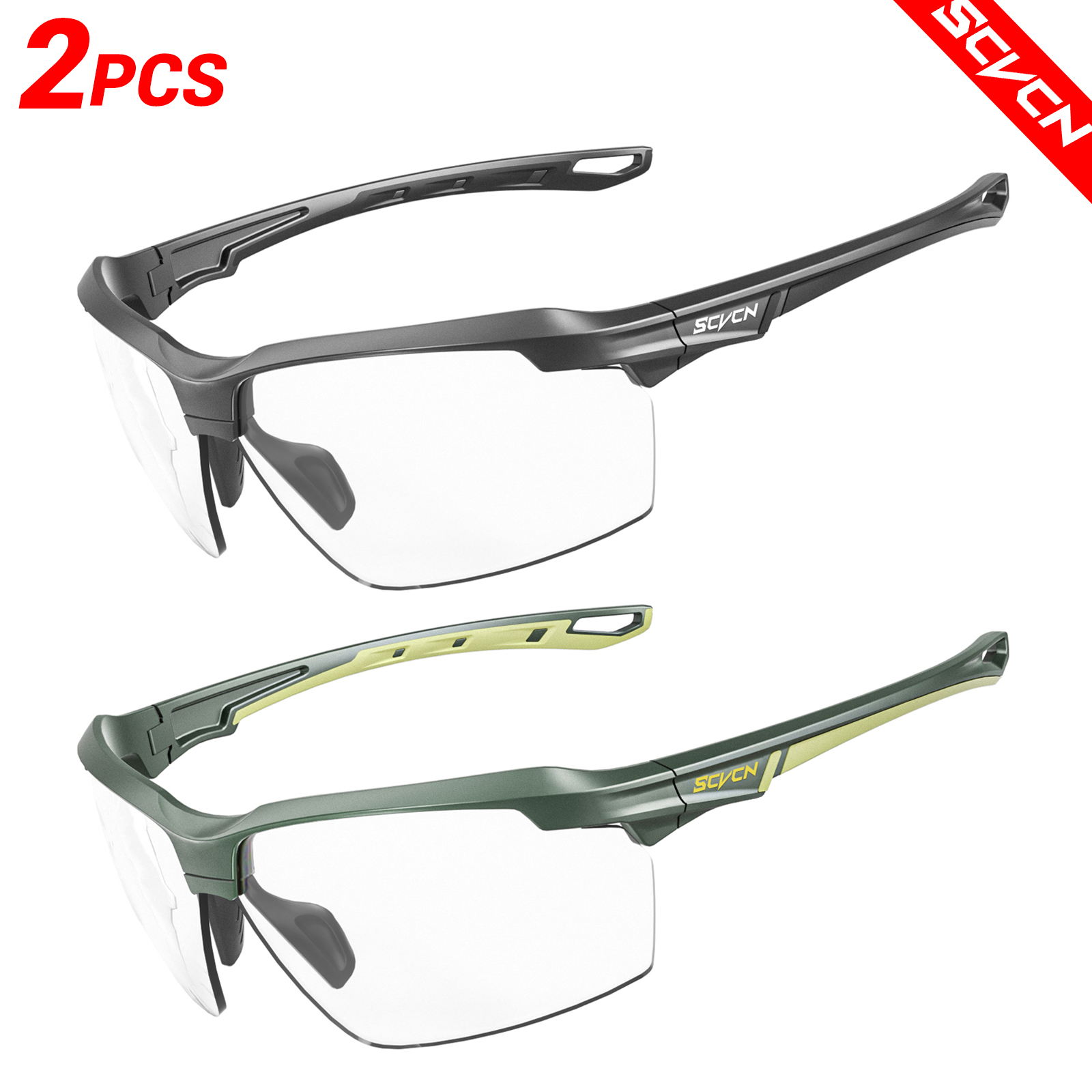 SCVCN Photochromic Cycling Sun - Mountain Biking Sunglasses のレビューと価格