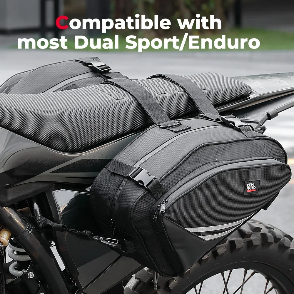Motorcycle Saddlebags with Rai - Mountain Biking In The Rain のレビューと価格
