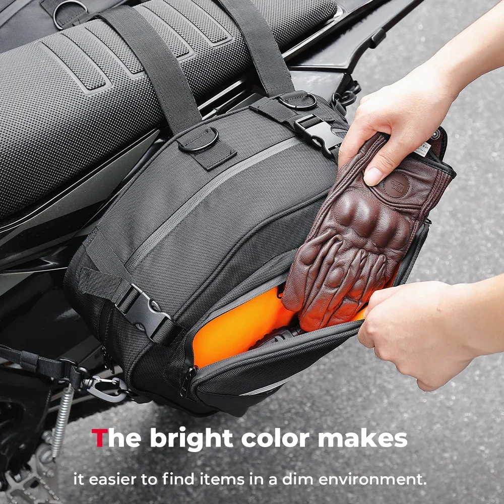 Motorcycle Saddlebags with Rai - Mountain Biking In The Rain のレビューと価格