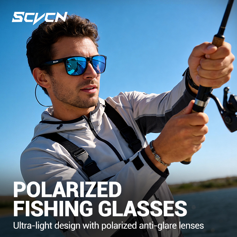 SCVCN Polarized Fishing Sungla - Mountain Biking Sunglasses のレビューと価格